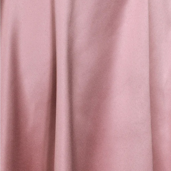 Lulu’s mauve pink backless strappy satin skater dress - Picture 5 of 6